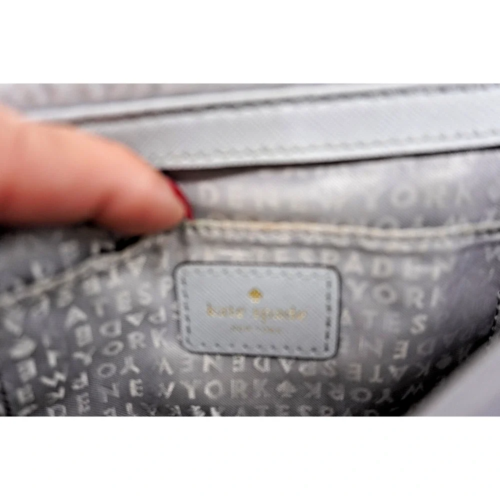 Kate Spade Crossbody Purse Blueish Gray